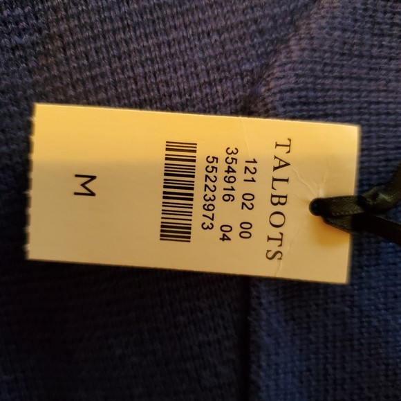 Talbots blue long sweater. NWT - Picture 5 of 6